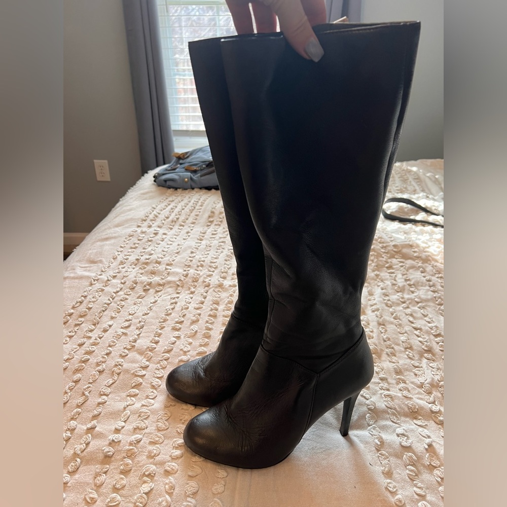 Knee high women’s leather boots